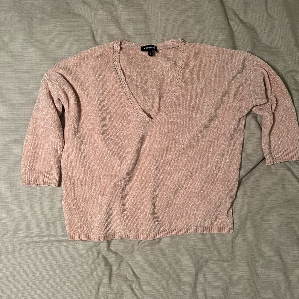 Slouchy Pink Express Sweater